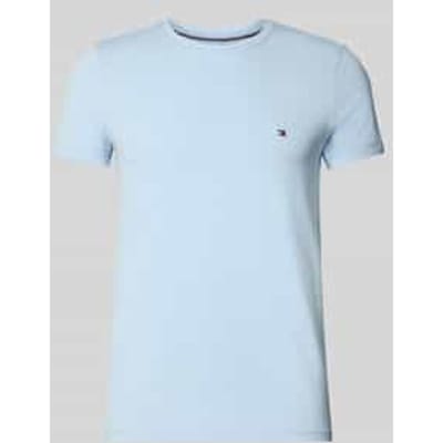 Slim Fit T-shirt van katoenmix