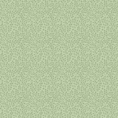 Bloemenbehang - Takjes - Wandbekleding - Behang - Vliesbehang - Groen - 0,53 x 10,05 M. -Blooming Garden 6