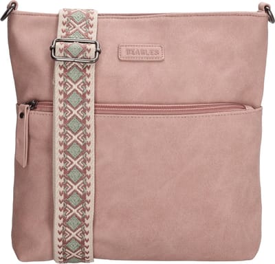 Beagles Malaga Crossbody Schoudertas met Trendy Schouderband - Lichtroze