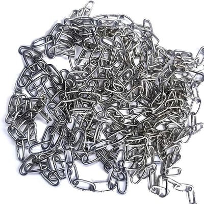 Roestvrijstalen Ketting - Gespecialiseerde Ketting - Hek Bevestigen - Sterke Gelaste Links - 10 Meter - Zilver