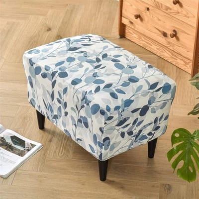 Bohemen Vleugelstoelhoes Stretch Spandex Fauteuilhoes Relax Sofa Slipcovers met Zitkussenhoezen voor Woonkamer Meubilair white