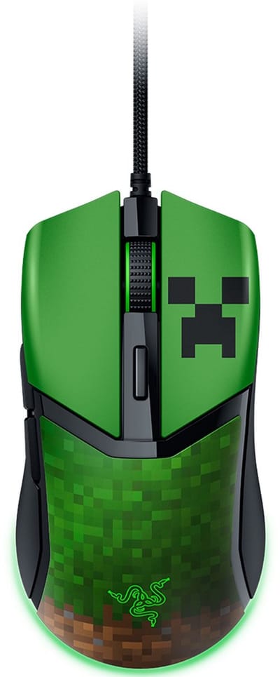 Razer Cobra Wired - Minecraft Edition - Gaming muis - Optisch - 6 knoppen - Groen