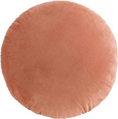 Zacht Rond Sierkussen 45 cm, Vloerkussen voor Woonkamer, Bank en Decoratie (Oranje)