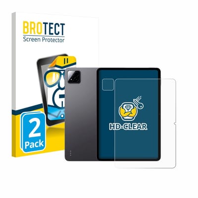 BROTECT - Screenprotector voor Xiaomi Pad 7 (Voor+Camera) - Folie Beschermfolie transparant 2 Stuks