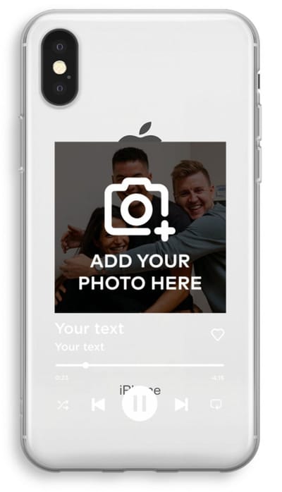 Gepersonaliseerd - Case Company® - Hoesje geschikt voor iPhone XS hoesje - Music Player - Soft Cover Telefoonhoesje - Bescherming aan alle Kanten en Schermrand