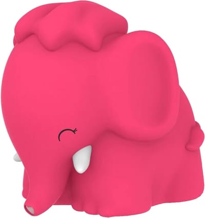 Dhink-Nachtlampje Elephant in zacht knuffel-siliconen materiaal