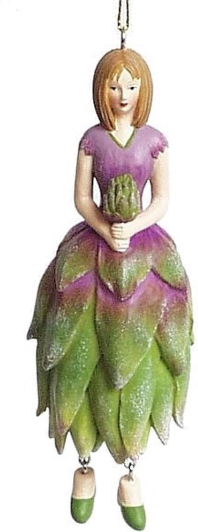 Protea meisje hangend 4,5x4x12cm lila groen