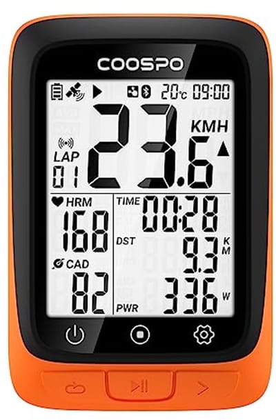 Draadloze GPS Fietscomputer – Bluetooth 5.0 – 2,4 inch LCD – Fietssnelheidsmeter en Kilometerteller