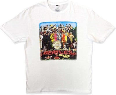The Beatles - Sgt Pepper Heren T-shirt - S - Wit