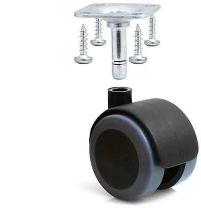 Dailygoody - Universele meubelwielen - Rubber wielen - Voor