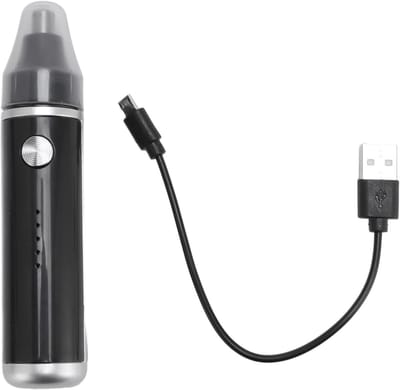 Oplaadbare Trimmer - Gezichts Haarverzorger - Dagelijkse Verzorging - Geluidsarm Ontwerp - 400 mAh Batterij - Zilver