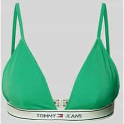 Bikinitop met elastische band met logo