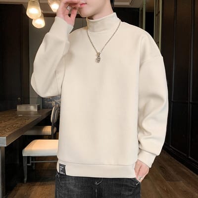 Fluwelen Ronde Hals Basis Shirt Heren Lange Mouw T-shirt met Fluweel Dik Slim-fit met Capuchon Effen Kleur Herfst en Winter Top 4XL