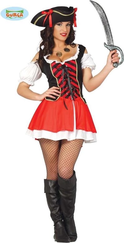 Fiestas Guirca - Volwassenkostuum Sexy Pirate S (36-38) - Carnavalskleding - Carnaval - carnavalskleding 2027 - Carnaval kostuum
