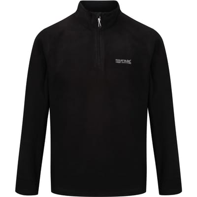 Regatta - Geweldig voor Buiten Heren Thompson Half Zip Fleece Sweater (Zwart)