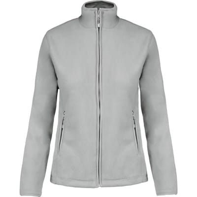 Kariban Microfleece met rits dames K907 - Snow Grey - 4XL