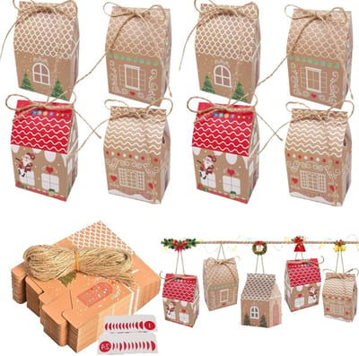 Kerst Adventskalender 2024 met 24 Stukken, Cadeautjes en Stickers voor een Feestelijke Decembermaand, Perfect voor Decoratie en Verrassingen