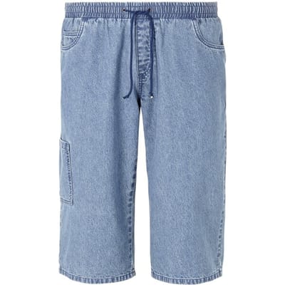 Jan Vanderstorm herren Bermuda - 56 - lichtblauw - Plus Size