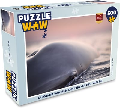 Puzzel Dolfijn - Water - Close up - Legpuzzel - Puzzel 500 stukjes