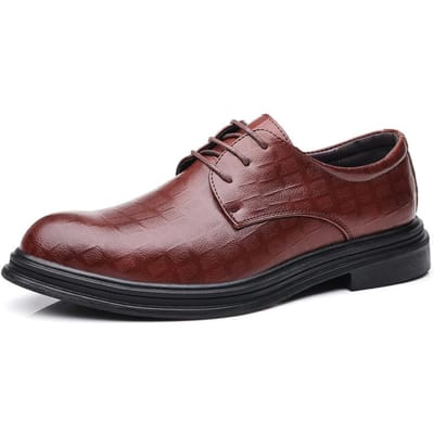 Leren Schoenen Heren Zakelijk Formeel Casual Trendy Schoenen Lente Brits Bruidegom Koreaanse Versie P Zachte Zool Bruiloft Leren Schoenen Ademend 44