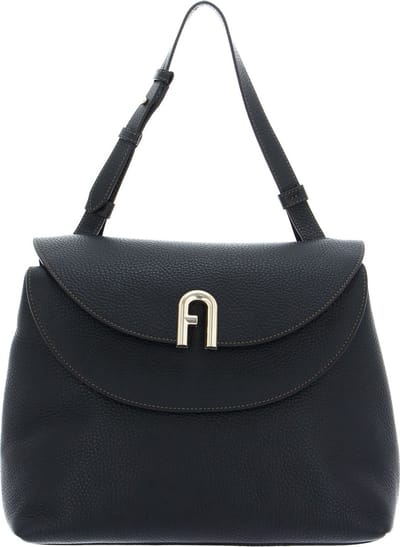 FURLA Leren Handtas Avondtas Primula Top Handle Nero Zwart