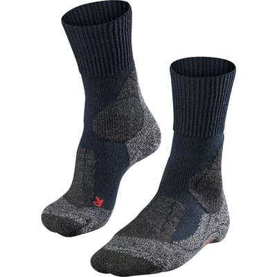 FALKE TK1 anti-blaar dik wol functioneel materiaal wandelsokken dames blauw - maat 35-36