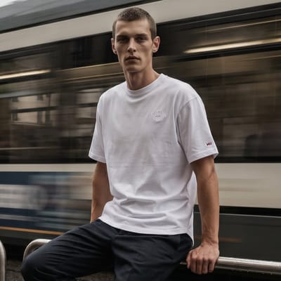 Muscle Up® Premium Oversized T-shirt Heren - Sport & Casual - Wit - Maat S