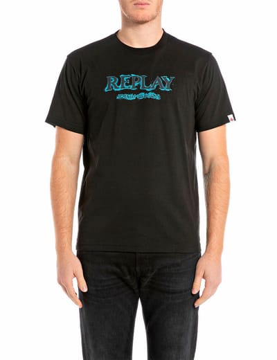 Replay M3220 .000.2660 T-shirt Met Korte Mouwen Zwart S Man