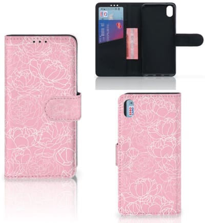 Xiaomi Redmi 7A Hoesje White Flowers