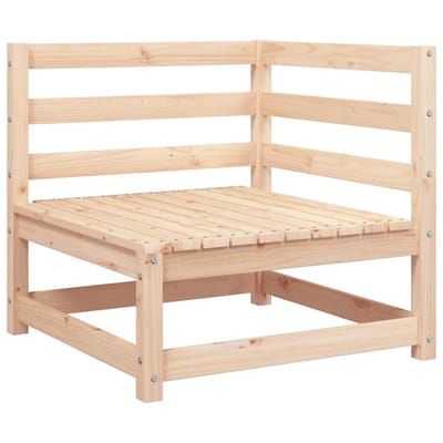 vidaXL - 2-delige - Loungeset - met - kussens - massief - grenenhout