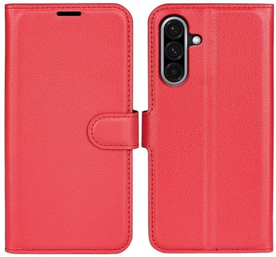Coverup Hoesje - Geschikt voor Samsung Galaxy A36 / A56 Hoesje - Coverup Book Case - Rood