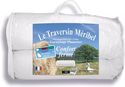Vente-unique Natuurlijk en stevig rolkussen DODO met dons - L160 x D23 cm - MERIBEL