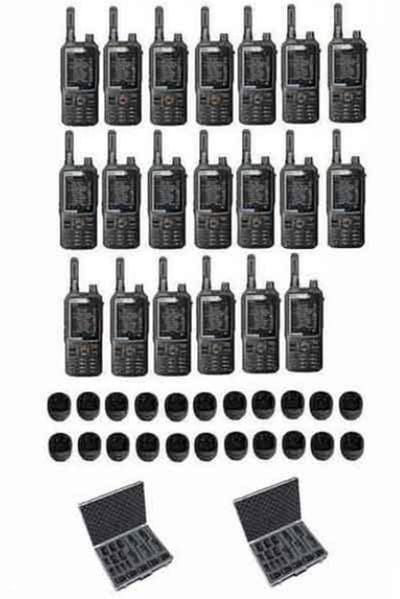 Set van 20 Inrico T320 V2 4G LTE Zello Portofoon, GPS, Wifi met tafellader en koffer