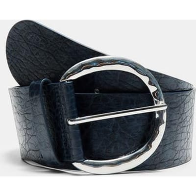 Stradivarius Brede riem met ronde gesp  Elektrisch blauw 70