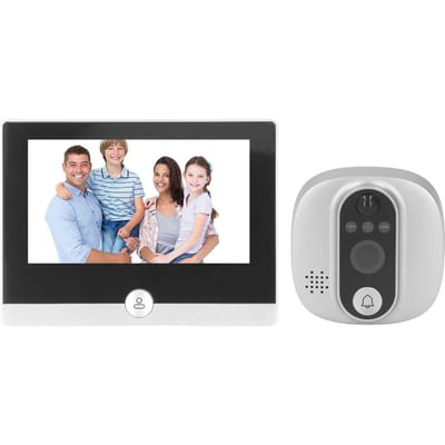 Deurkijkercamera voor Tuya Digitale WIFI Viewer 1080P 4,3 inch HD Tweerichtings Visuele Intercom Deurbel PIR