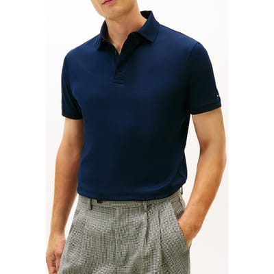 Tommy Hilfiger Hidden Placket Detail Polo Dark Night Navy Taglia: S | Polo Outlet | Uomo | Nero