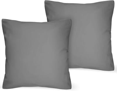 Zijdeachtige kussensloop 65 x 65 cm in donkergrijs voor ultiem slaapcomfort en huidverzorging