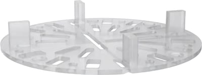 Renoplast RENOSLIM Terrassteun Terrasconsole Terrasbevestiging Terrasplaten Bestratingsondergrond Hoogte 2,2 mm Voegmortel 4 mm Transparant 10 stuks
