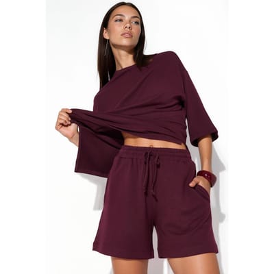 Middenhoog Taille Trekkoord Sweatshorts