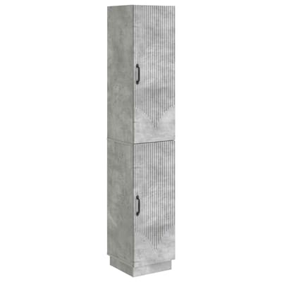 vidaXL - Kast - Set - 2 - st - Betongrijs - Bewerkt - hout