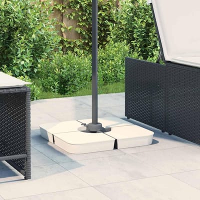 Parasol Voet Set - Parasolhouder Grondanker - Stabiliteit Buiten - Verzwaarbaar met Zand - 100 x 100 x 11 cm