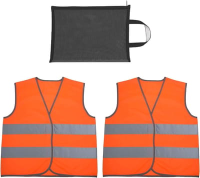 Reflecterend veiligheidsvest voor kinderen - Set van 2, inclusief opbergtas - Ideaal voor outdooractiviteiten