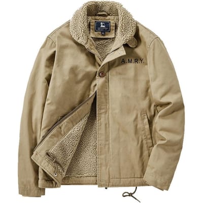Winter Nieuwe Pure Katoenen Verdikte Schapencake Fluwelen Katoenen Jas Retro Amerikaanse Casual Grote Maat Werkkleding 5XL beige
