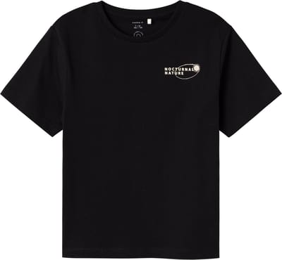 Name It - T-shirt - Napalle - Zwart - Backprint - Maat 134/140