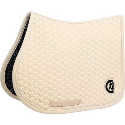Kentucky Horsewear - Zadeldoek plaited 3D logo jumping beige
