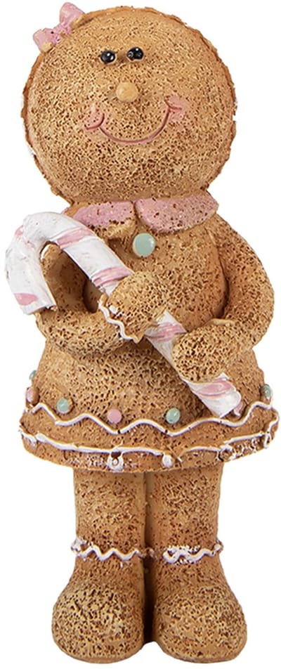 Clayre & Eef Kerstdecoratie Beeld 8x7x16 cm Bruin Polyresin