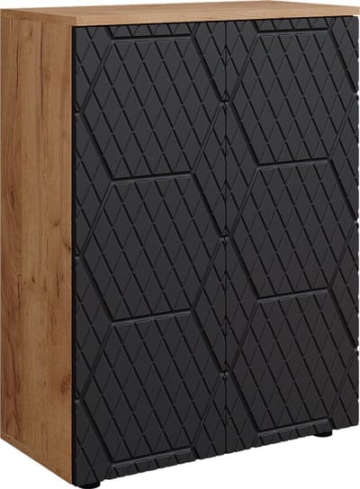 Vicco Irma Midikast – 60 x 81 cm Antraciet met honingraatstructuur