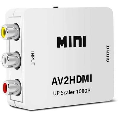 RGB, RCA naar HDMI Video Converter voor Retro Console, Camcorder, Magnetoscoop [AV2HDMI]