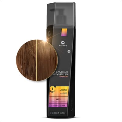Honma Tokyo - Plasthair Bixyorellan Preparation Shampoo - Professionele Haarverzorging - Diepreinigende Shampoo met Vitamine A & Vitamine C - 1000 ml