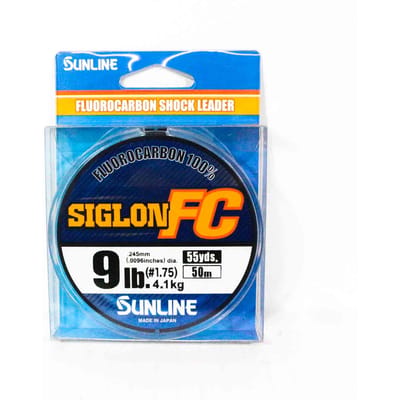 Sunline Fluorocarbon Leider Siglon FC 100% 50m 9lb Diameter 0,245mm (8289) schoon